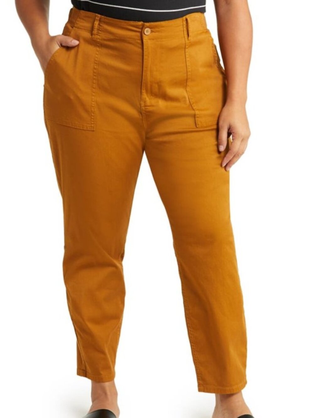 Sanctuary Take a Hike Ankle Pants High Rise Maple Brown Size 14W Worn Once